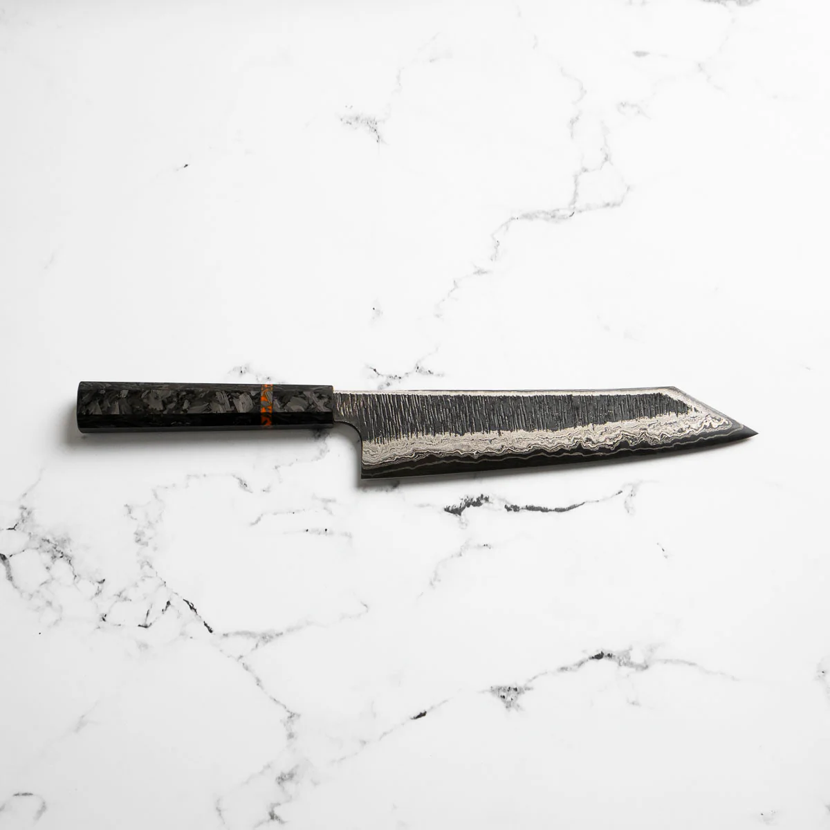Hatsukokoro Itadaki Blue 2 + White 2 Coreless Kurouchi Tsuchime Kiritsuke Gyuto 240mm - Image 2