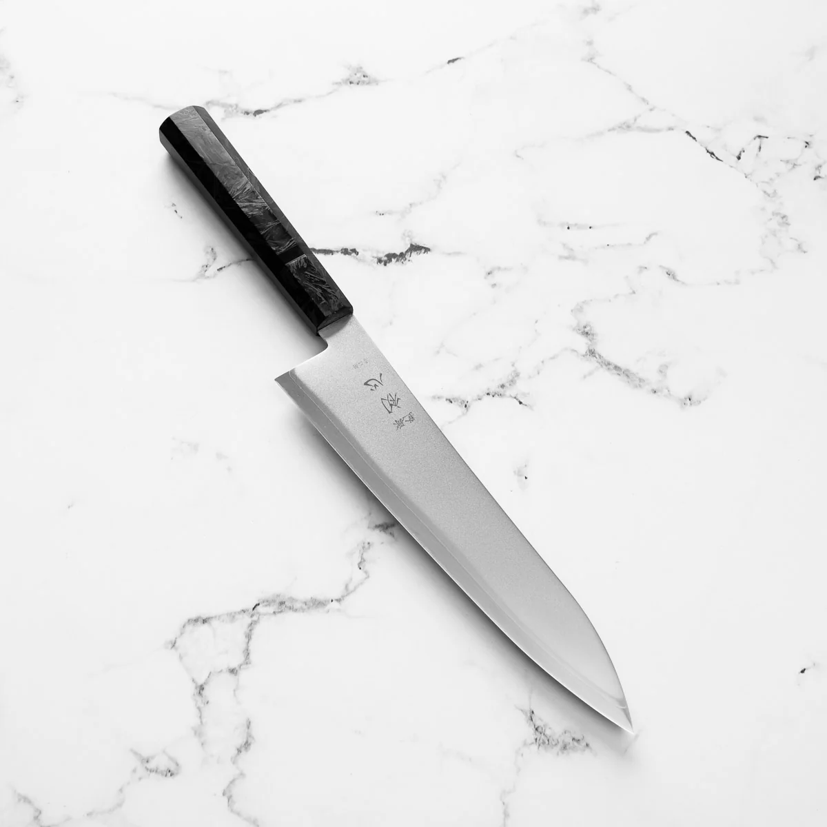 Hatsukokoro Kaijin Blue 2 Stainless Clad Gyuto 210mm (Build Your Own) - Image 4