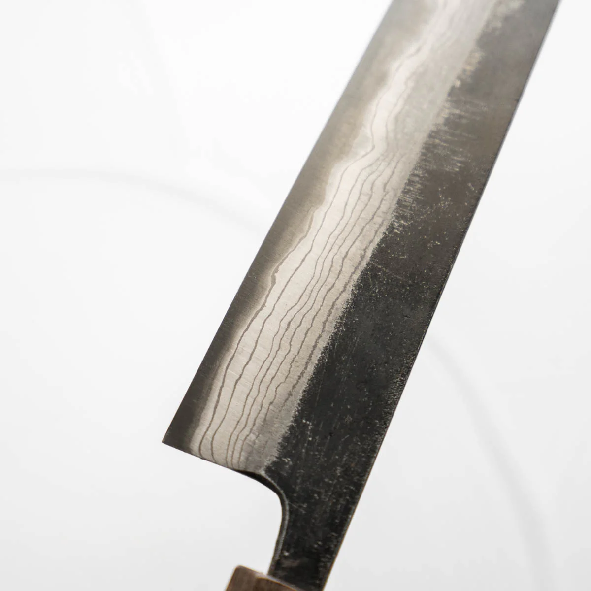 Hatsukokoro Kumokage Blue 2 Kurouchi Damascus Kiritsuke Sujihiki 250mm - Image 3
