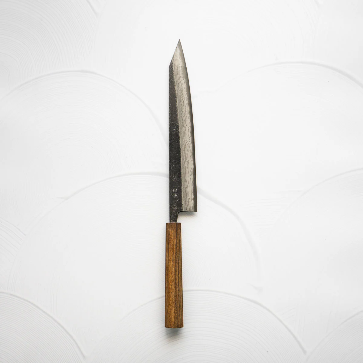 Hatsukokoro Kumokage Blue 2 Kurouchi Damascus Kiritsuke Sujihiki 250mm - Image 4
