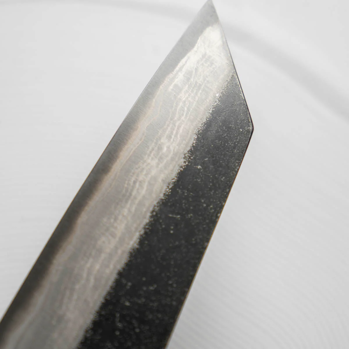 Hatsukokoro Kumokage Blue 2 Kurouchi Damascus Bunka 180mm - Image 6
