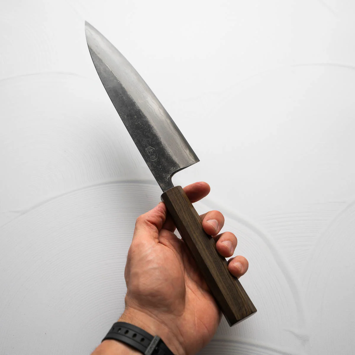 Hatsukokoro Kumokage Blue 2 Kurouchi Damascus Gyuto 210mm - Image 3