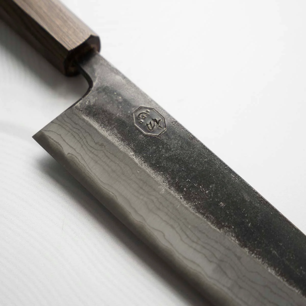 Hatsukokoro Kumokage Blue 2 Kurouchi Damascus Gyuto 210mm - Image 7