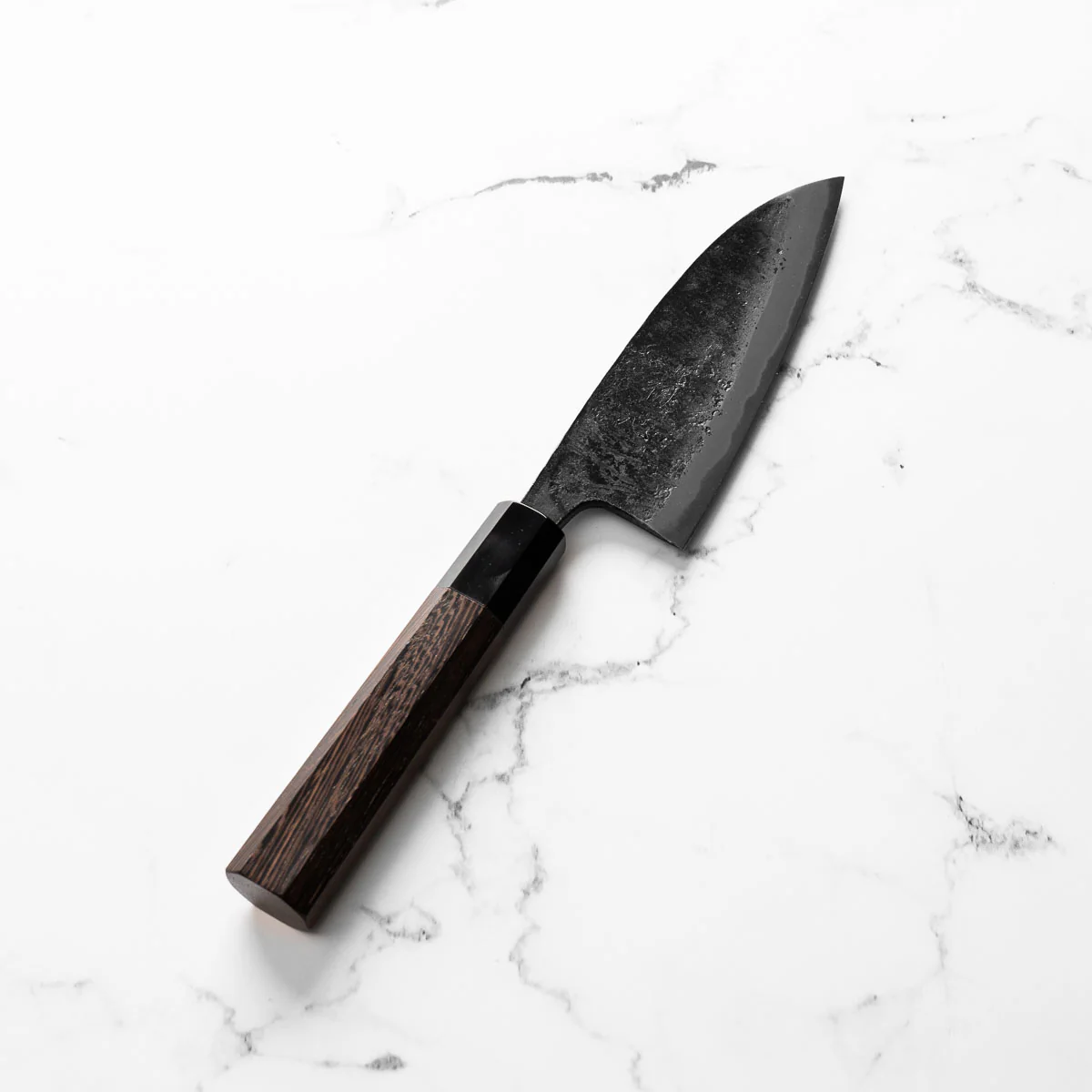 Hatsukokoro Kurokaze Blue 2 Kurouchi Double Bevel Deba 150mm - Image 2
