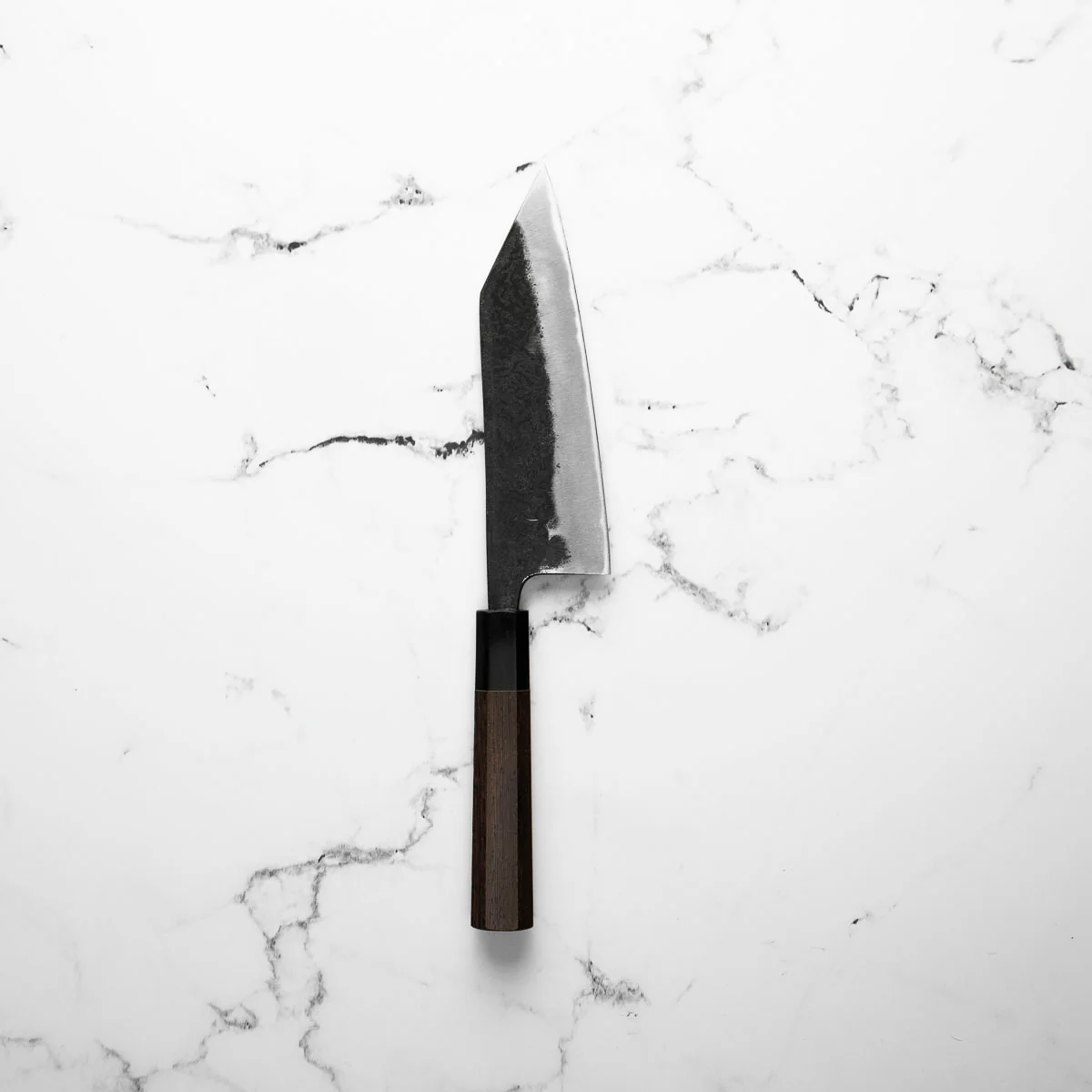 Hatsukokoro Kurokaze Blue 2 Kurouchi Double Bevel Kiritsuke Deba 165mm - Image 3