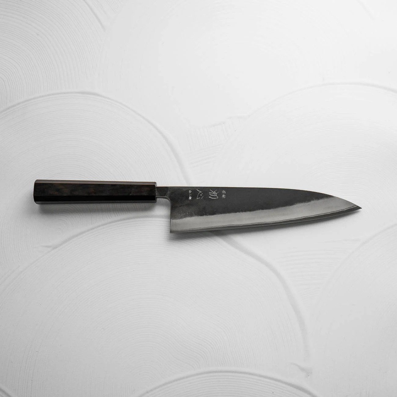 Hatsukokoro Kurokaze White 2 Stainless Clad Gyuto 210mm - Ebony - Image 2