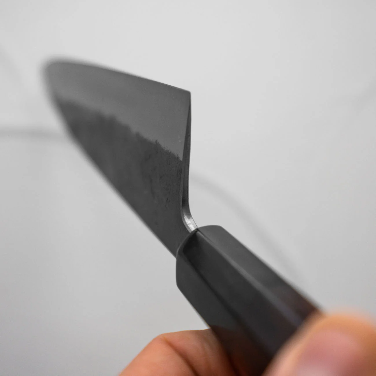Hatsukokoro Kurokaze White 2 Stainless Clad Gyuto 210mm - Ebony - Image 8