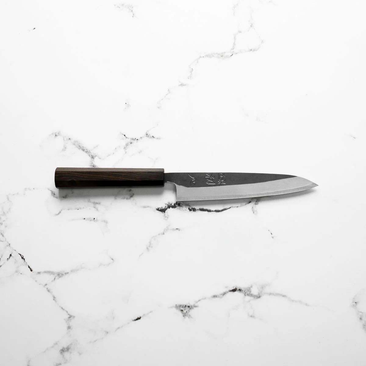 Hatsukokoro Kurokaze White 2 Stainless Clad Petty 150mm - Ebony - Image 4