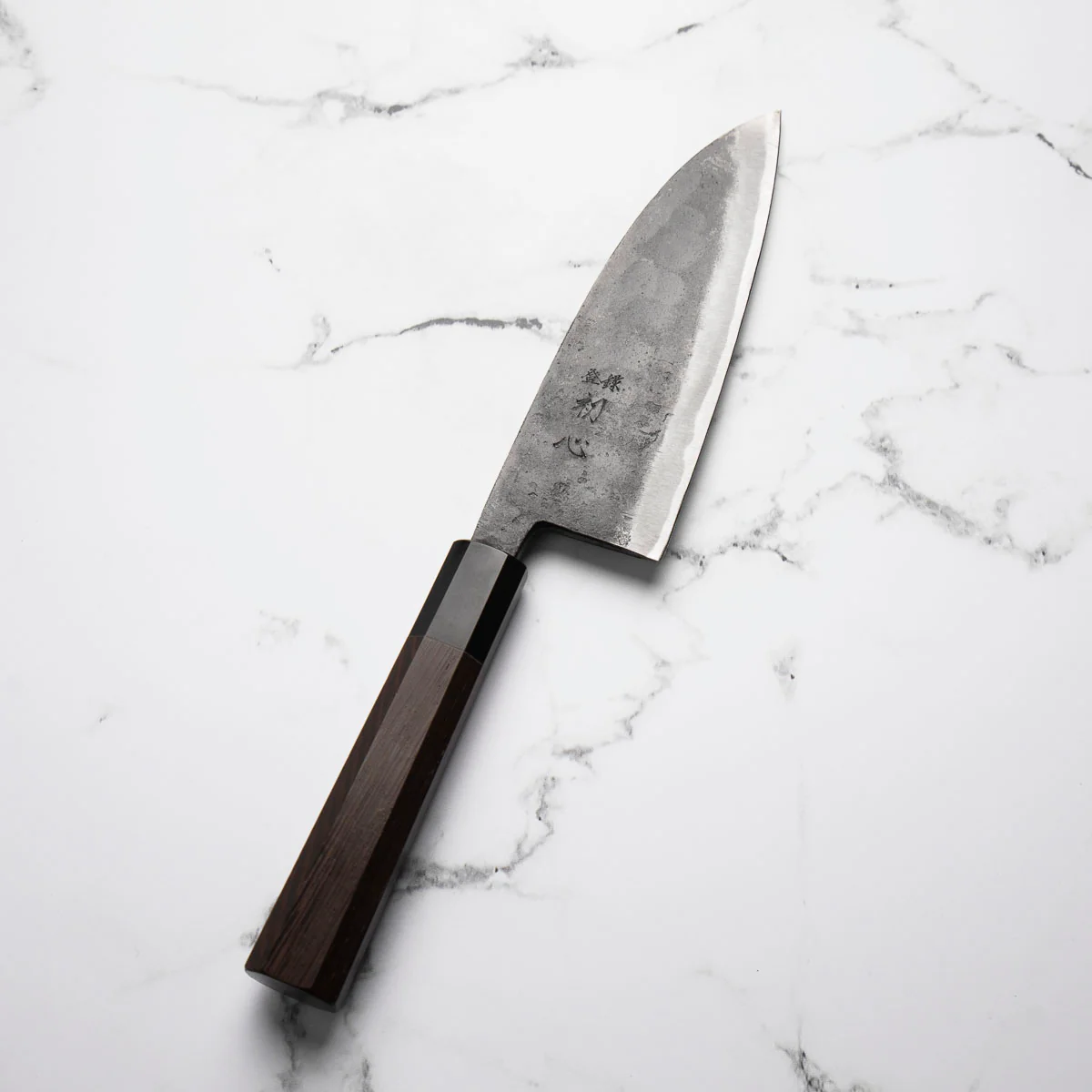 Hatsukokoro Kurokaze Blue 2 Double Bevel Deba 165mm - Image 4