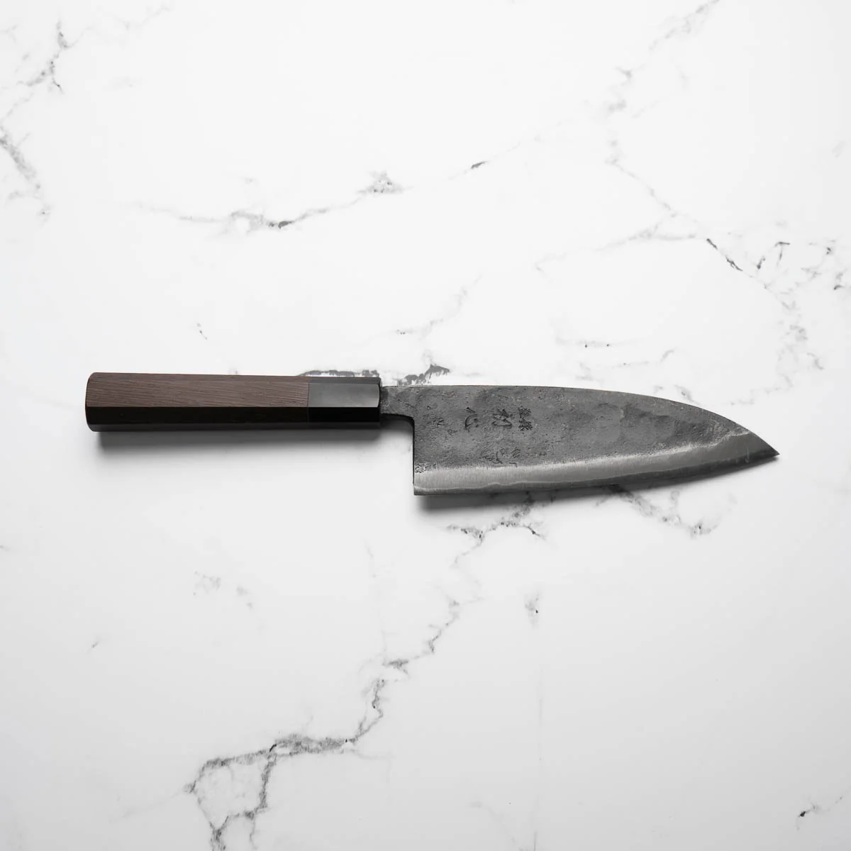 Hatsukokoro Kurokaze Blue 2 Double Bevel Deba 165mm - Image 5