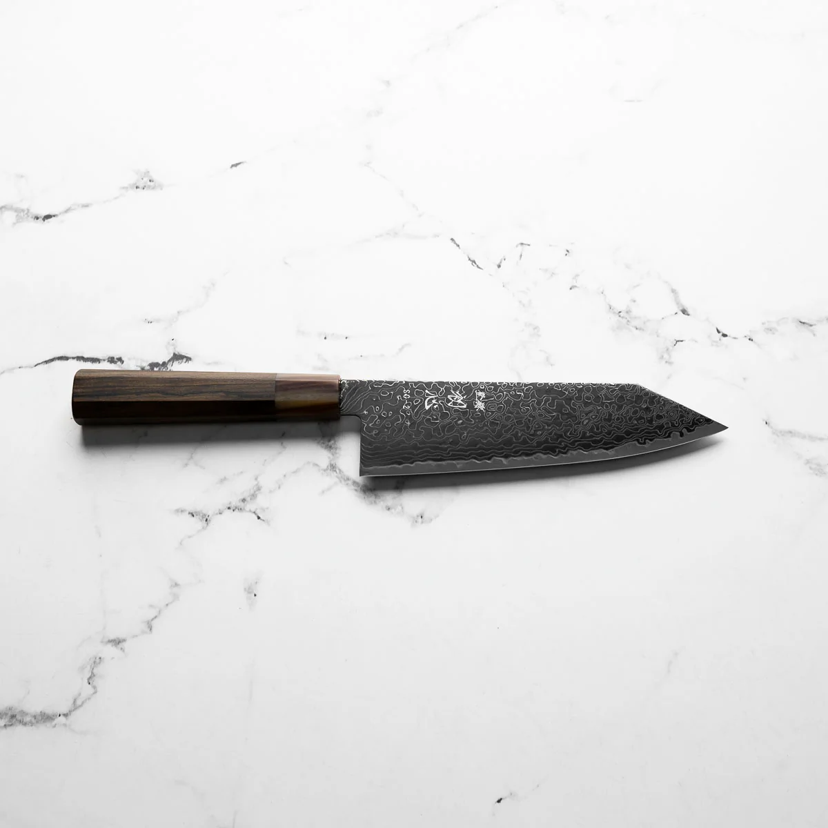 Hatsukokoro Ryuhyo Kurozome SG2 Damascus Bunka 180mm - Persimmon - Image 2