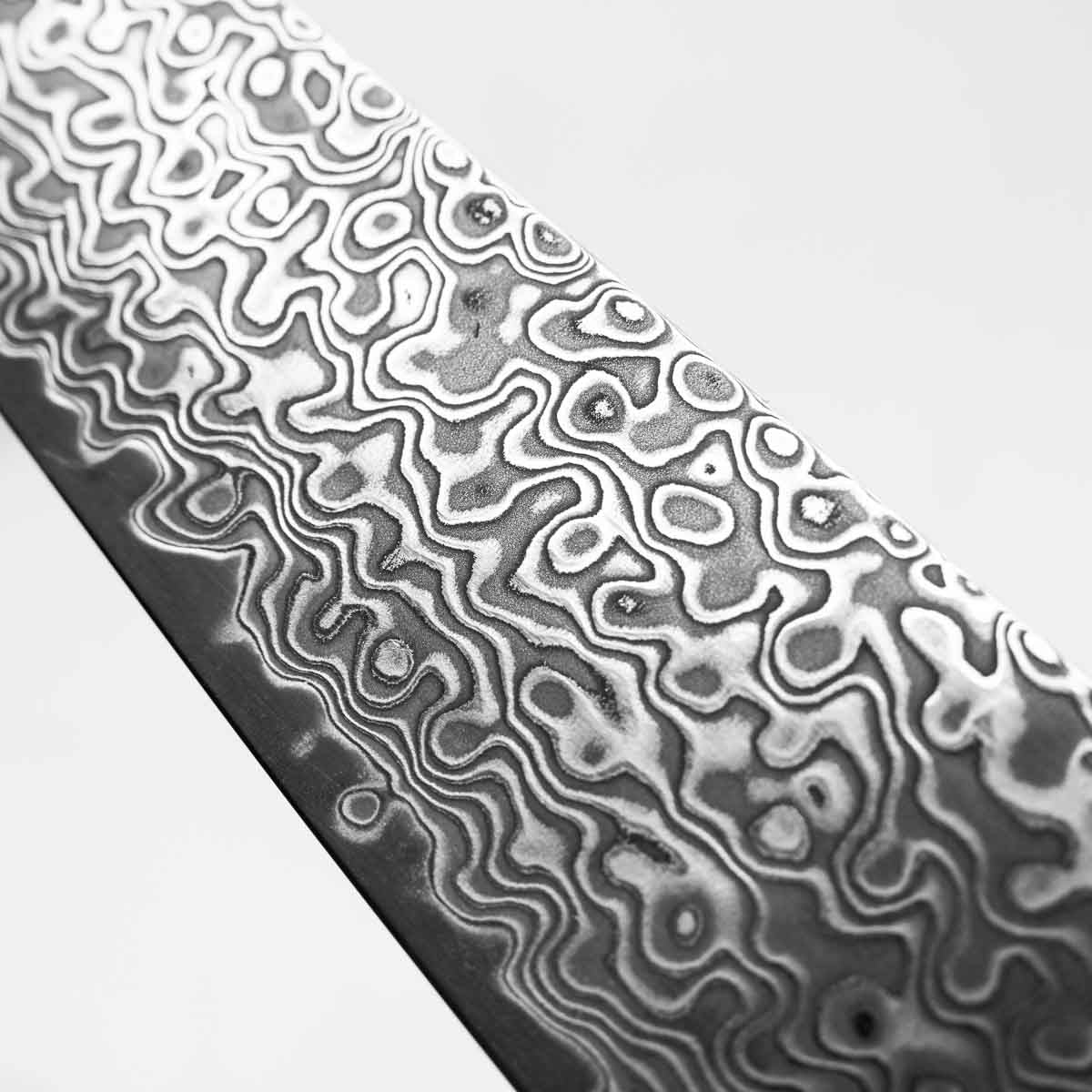 Hatsukokoro Ryuhyo Kurozome SG2 Damascus Petty 150mm - Persimmon - Image 6