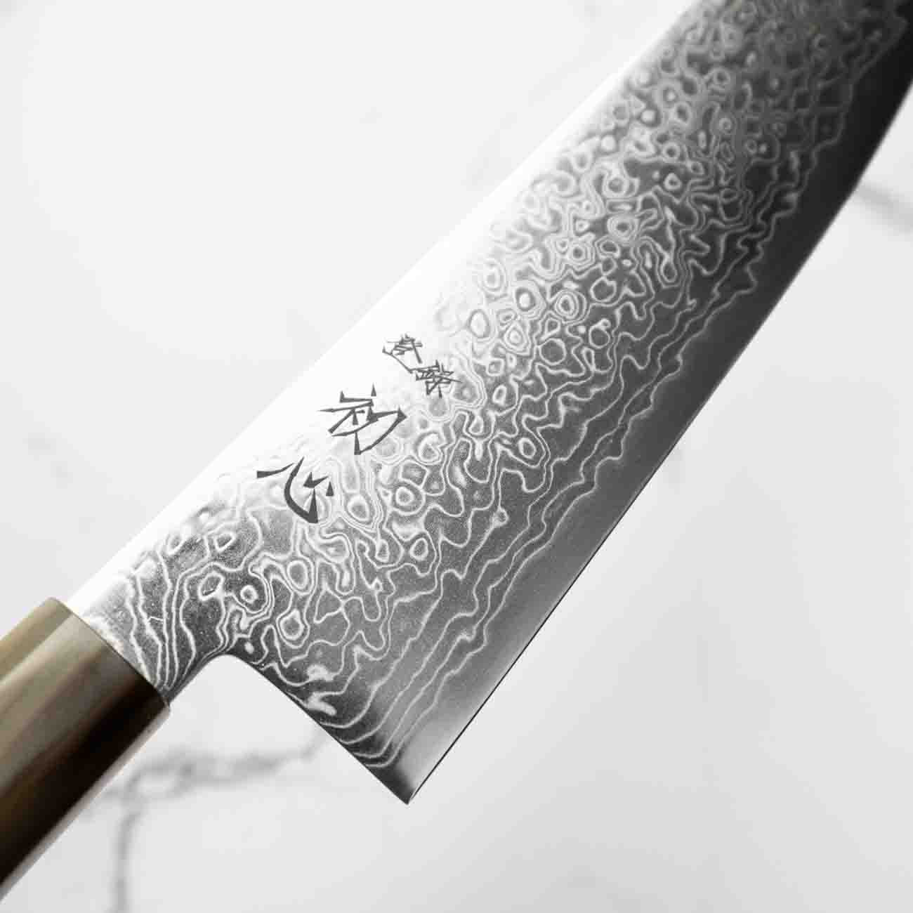 Hatsukokoro Ryuhyo SG2 Damascus Bunka 180mm -  Quince - Image 3