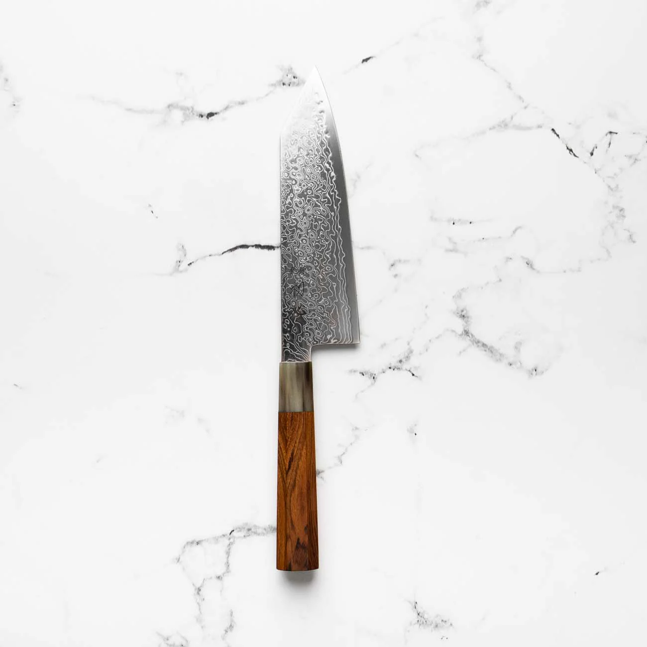 Hatsukokoro Ryuhyo SG2 Damascus Bunka 180mm -  Quince - Image 4