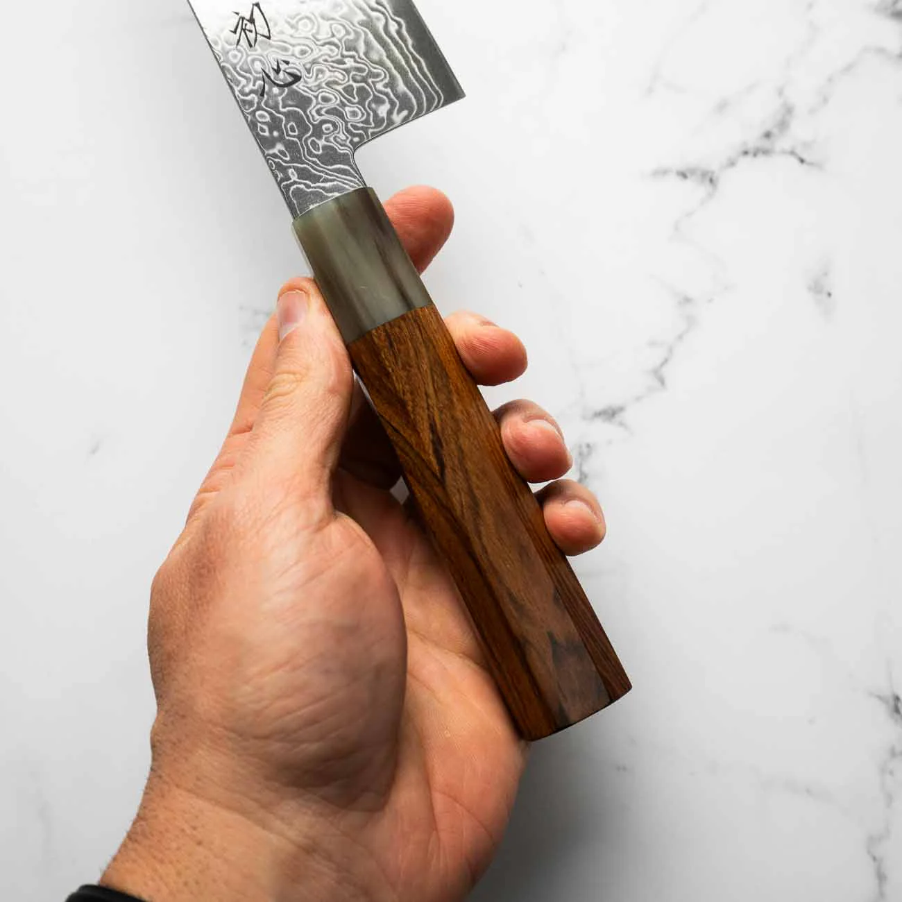 Hatsukokoro Ryuhyo SG2 Damascus Bunka 180mm -  Quince - Image 7