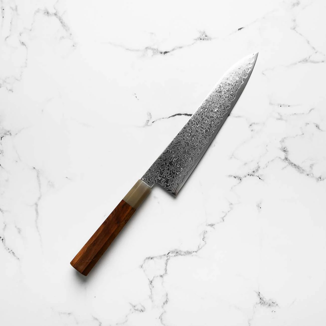 Hatsukokoro Ryuhyo SG2 Damascus Gyuto 210mm - Quince - Image 2