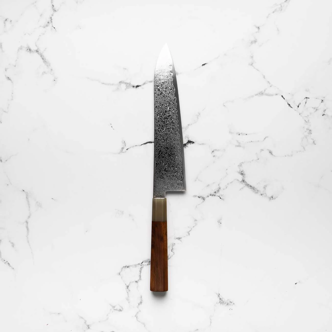 Hatsukokoro Ryuhyo SG2 Damascus Gyuto 210mm - Quince - Image 3