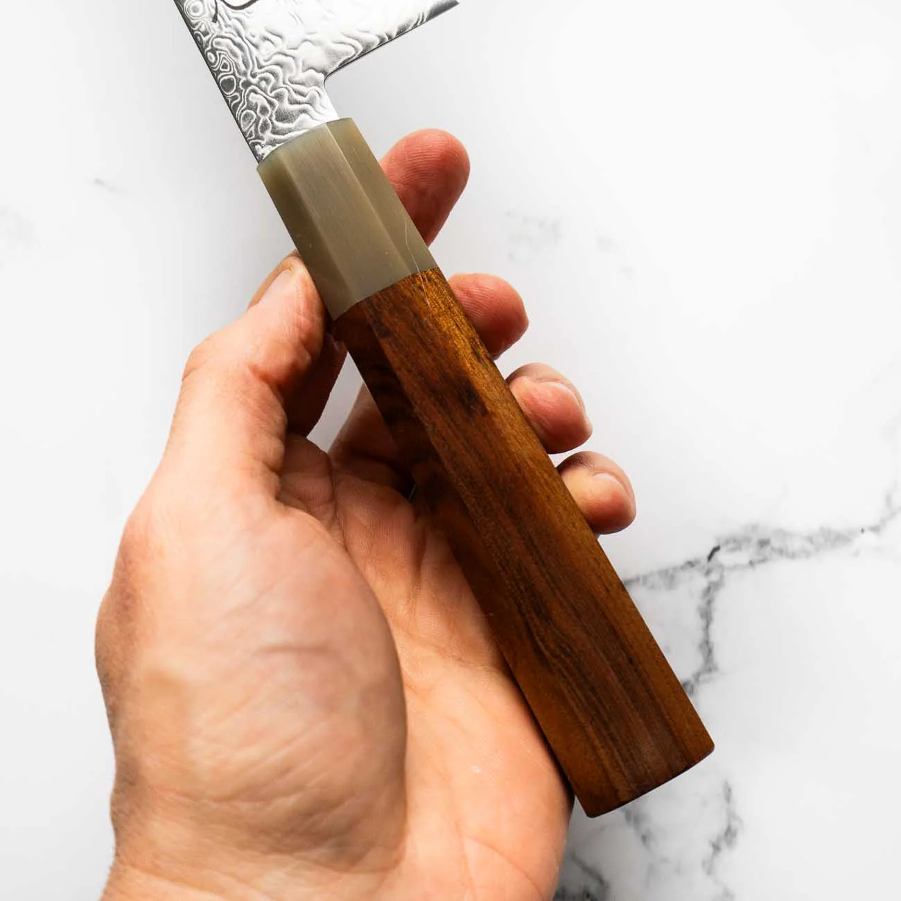 Hatsukokoro Ryuhyo SG2 Damascus Gyuto 210mm - Quince - Image 6