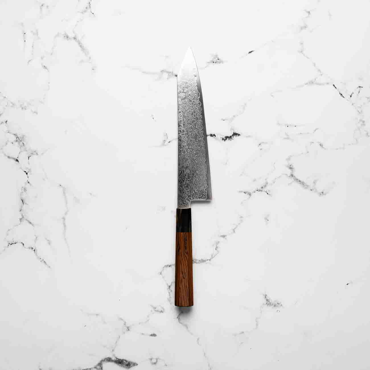 Hatsukokoro Ryuhyo SG2 Damascus Kiritsuke Gyuto 210mm -  Quince - Image 3