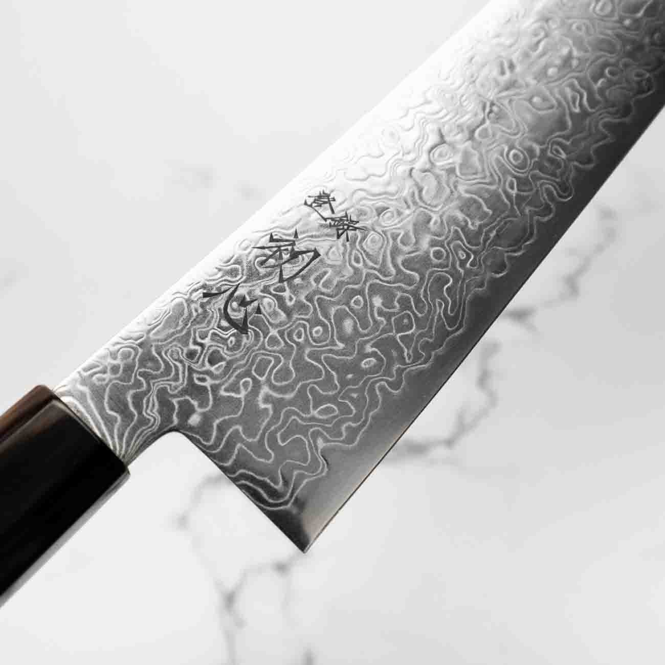 Hatsukokoro Ryuhyo SG2 Damascus Kiritsuke Gyuto 210mm -  Quince - Image 4