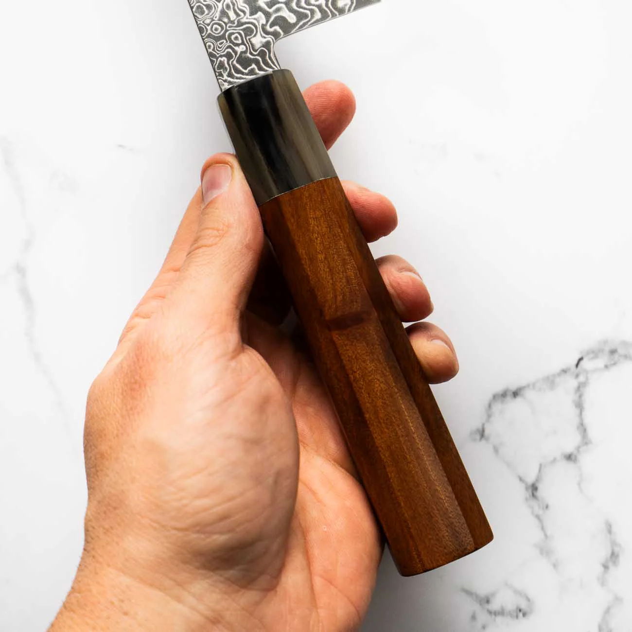 Hatsukokoro Ryuhyo SG2 Damascus Kiritsuke Gyuto 240mm -  Quince - Image 5