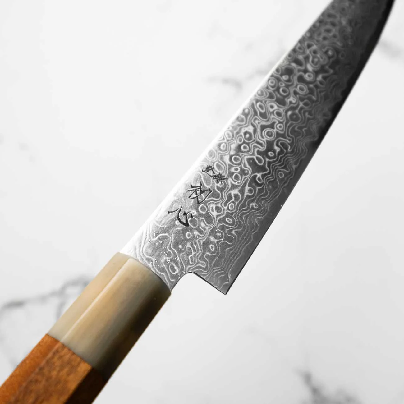 Hatsukokoro Ryuhyo SG2 Damascus Petty 150mm - Quince - Image 5