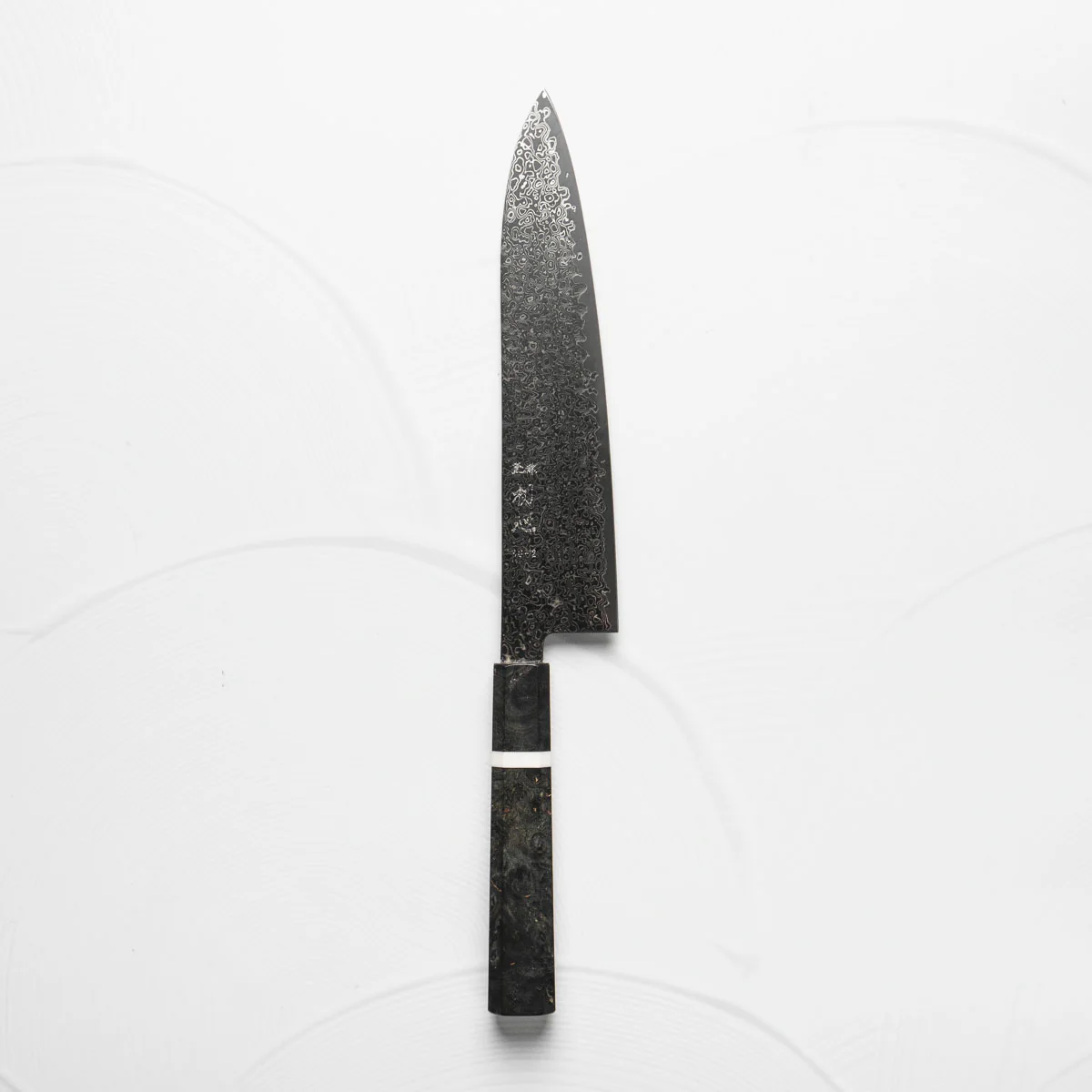 Hatsukokoro Saihyo SG2 Black Damascus Gyuto 210 - Maple - Image 2