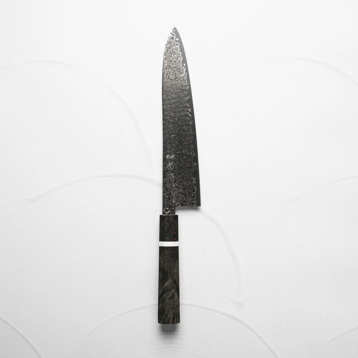 Hatsukokoro Saihyo SG2 Black Damascus Gyuto 240 - Maple - Image 2