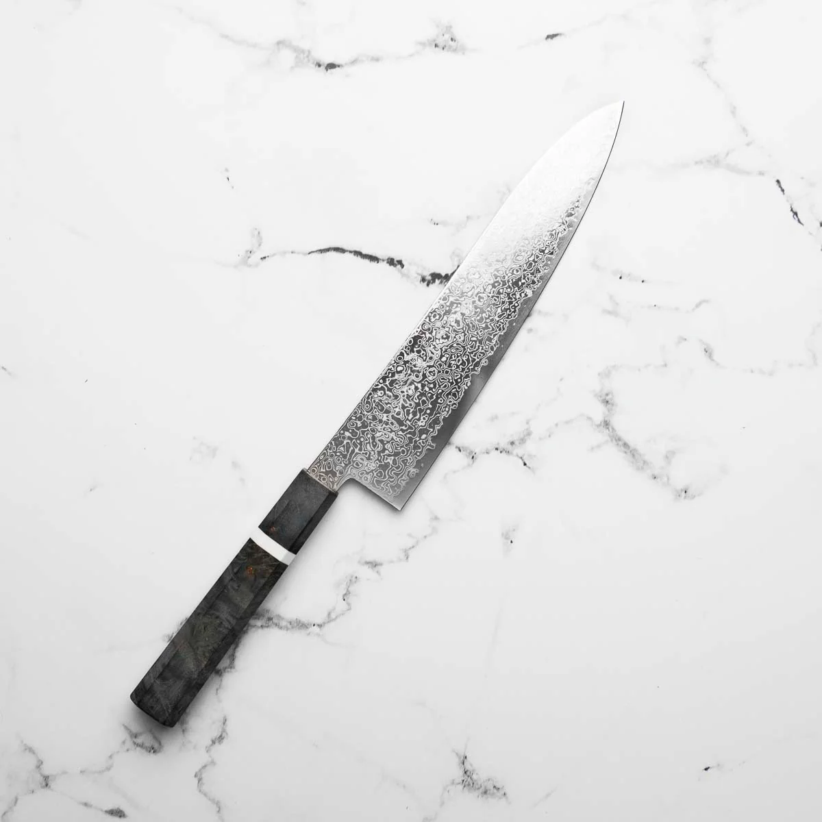 Hatsukokoro Saihyo SG2 Damascus Gyuto 210 - Maple - Image 2
