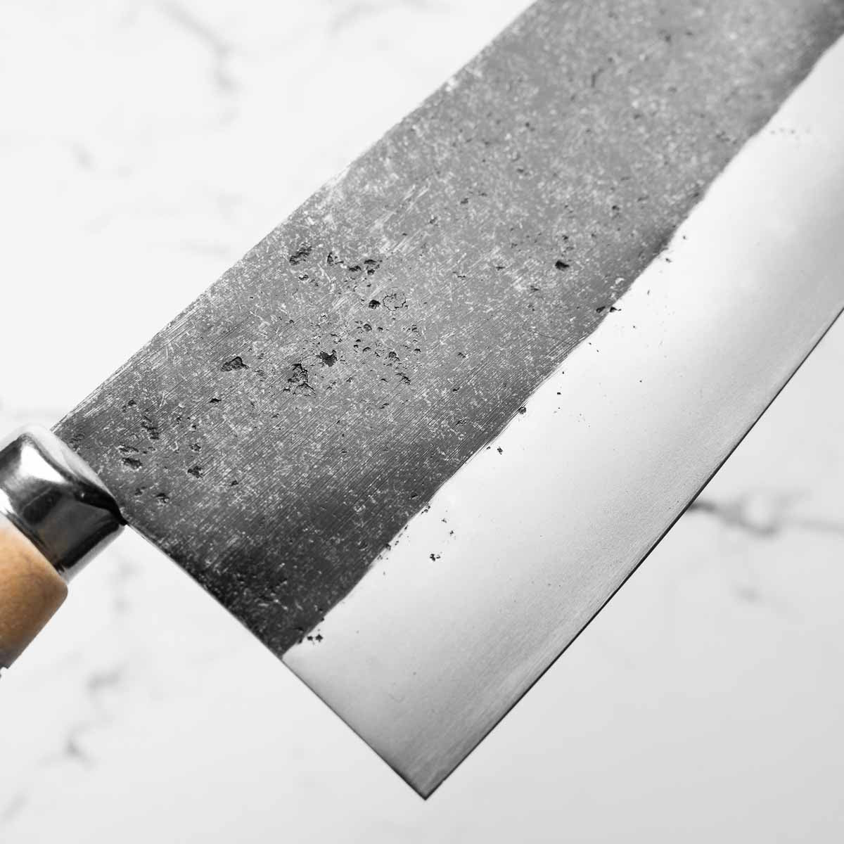 Hatsukokoro Sentan Blue 2 Kurouchi Chinese Cleaver 170mm - Image 5