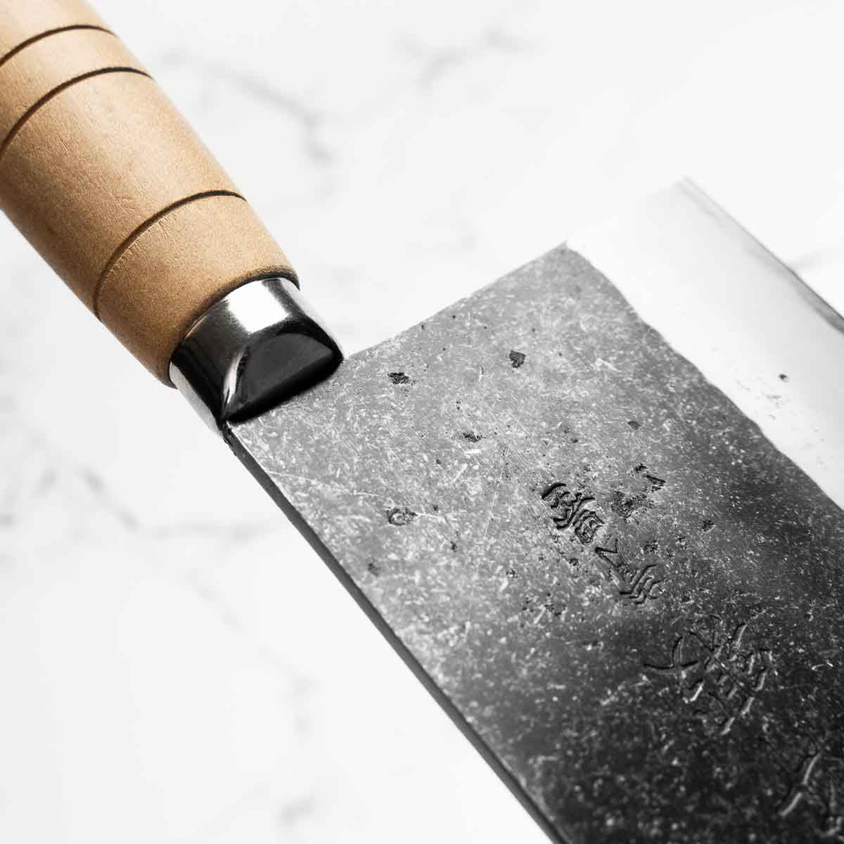 Hatsukokoro Sentan Blue 2 Kurouchi Chinese Cleaver 190mm - Image 8