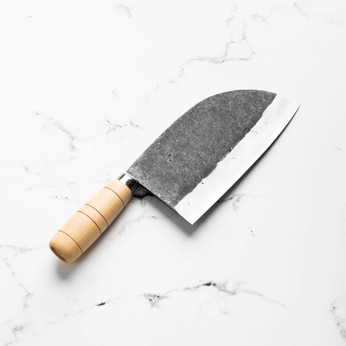 Hatsukokoro Sentan Blue 2 Kurouchi Tall Santoku 190mm - Image 2