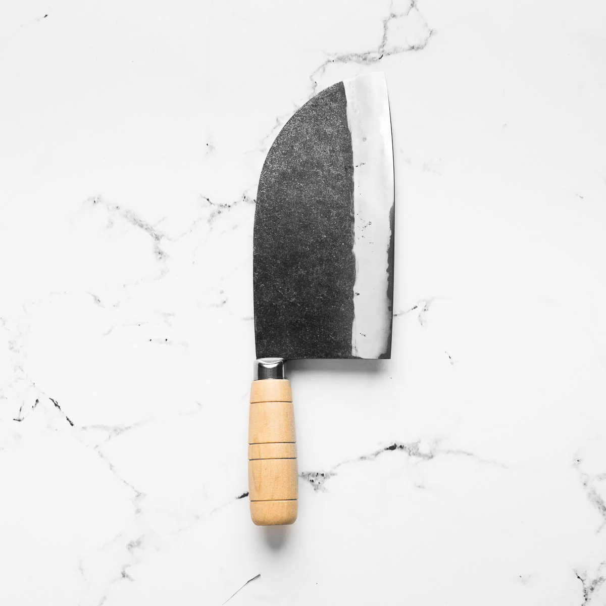 Hatsukokoro Sentan Blue 2 Kurouchi Tall Santoku 190mm - Image 3