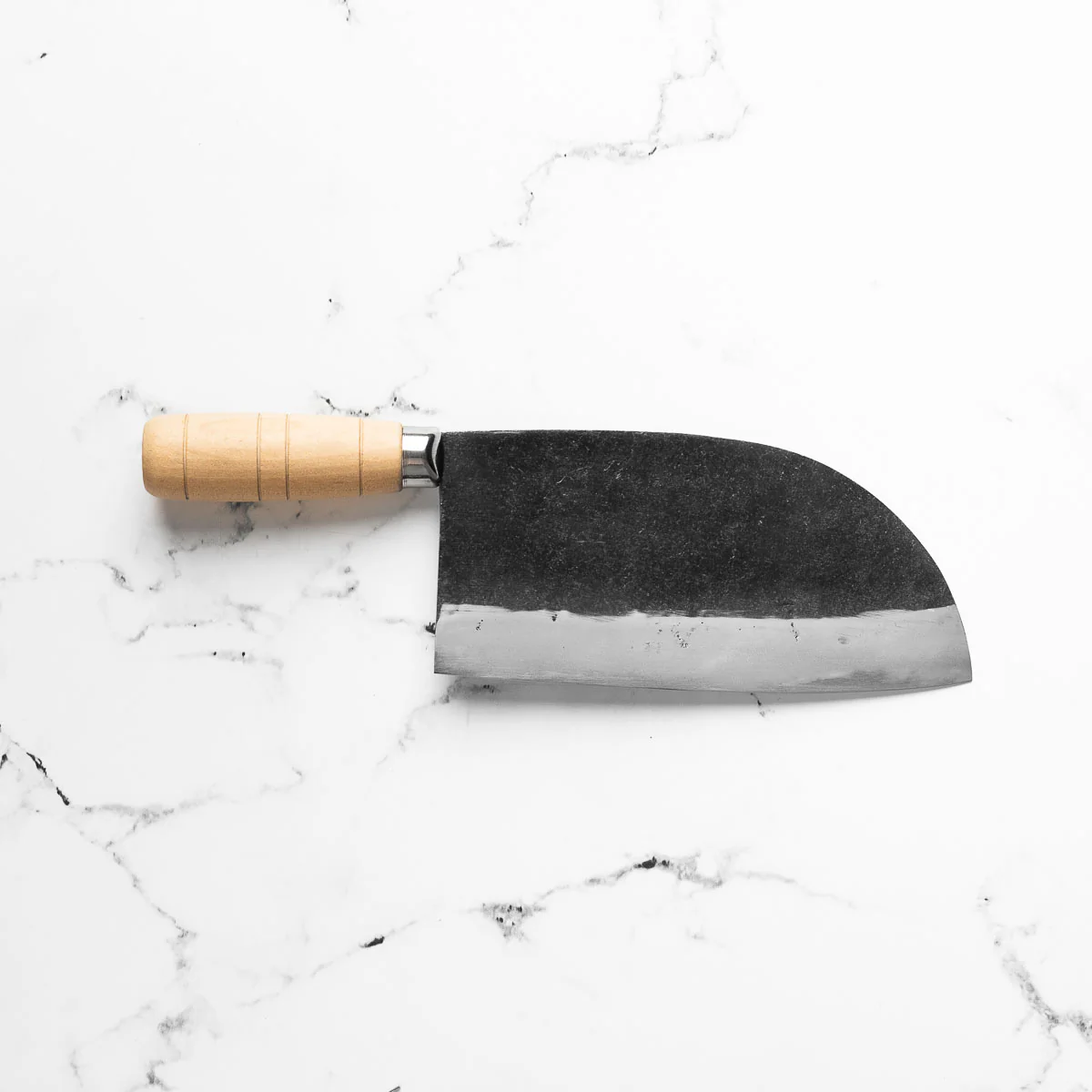 Hatsukokoro Sentan Blue 2 Kurouchi Tall Santoku 190mm - Image 4