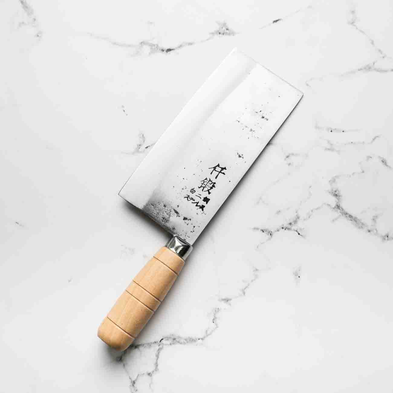 Hatsukokoro Sentan White 2 SS Clad Chinese Cleaver 170mm - Image 2