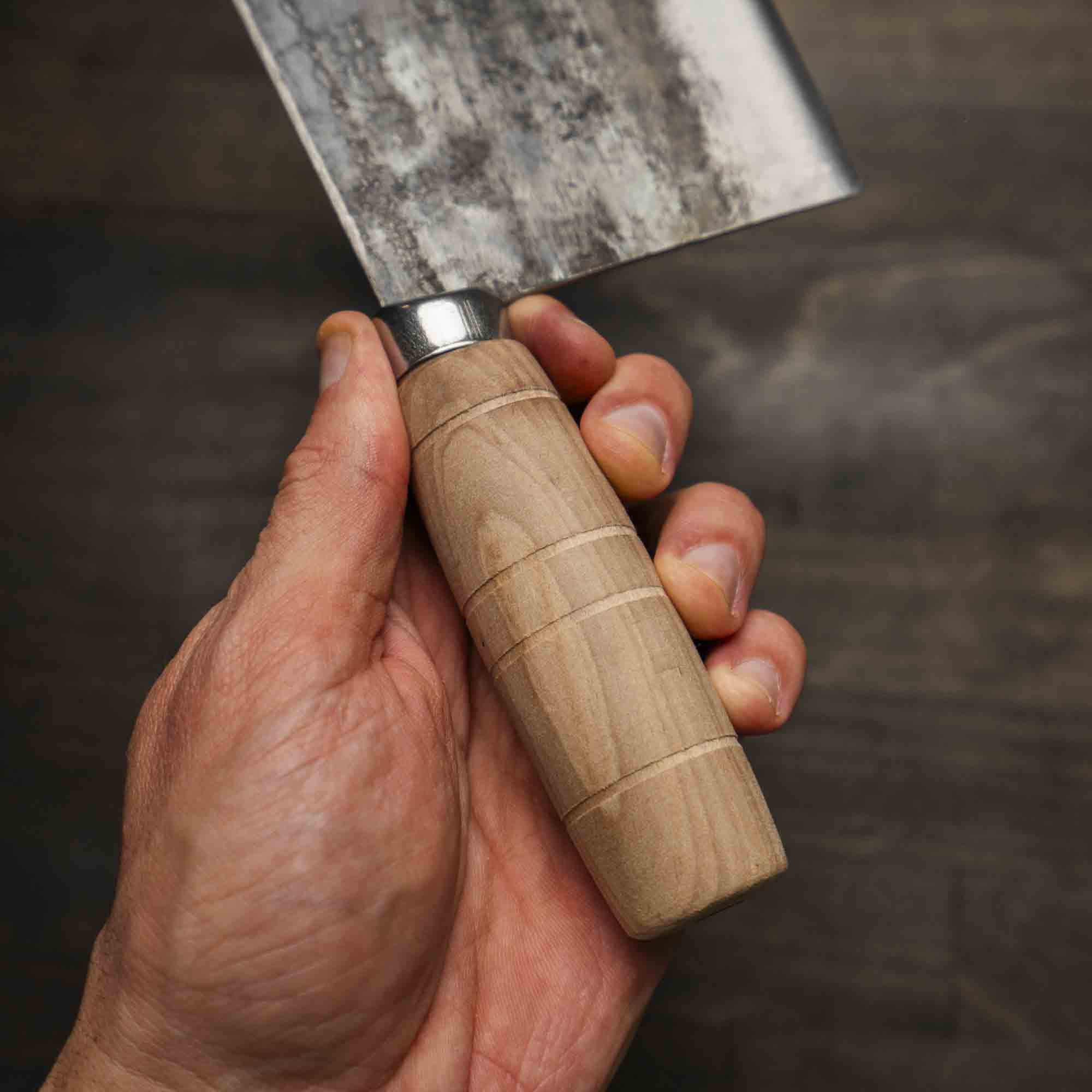 Hatsukokoro Sentan White 2 SS Clad Chinese Cleaver 200mm - Image 3