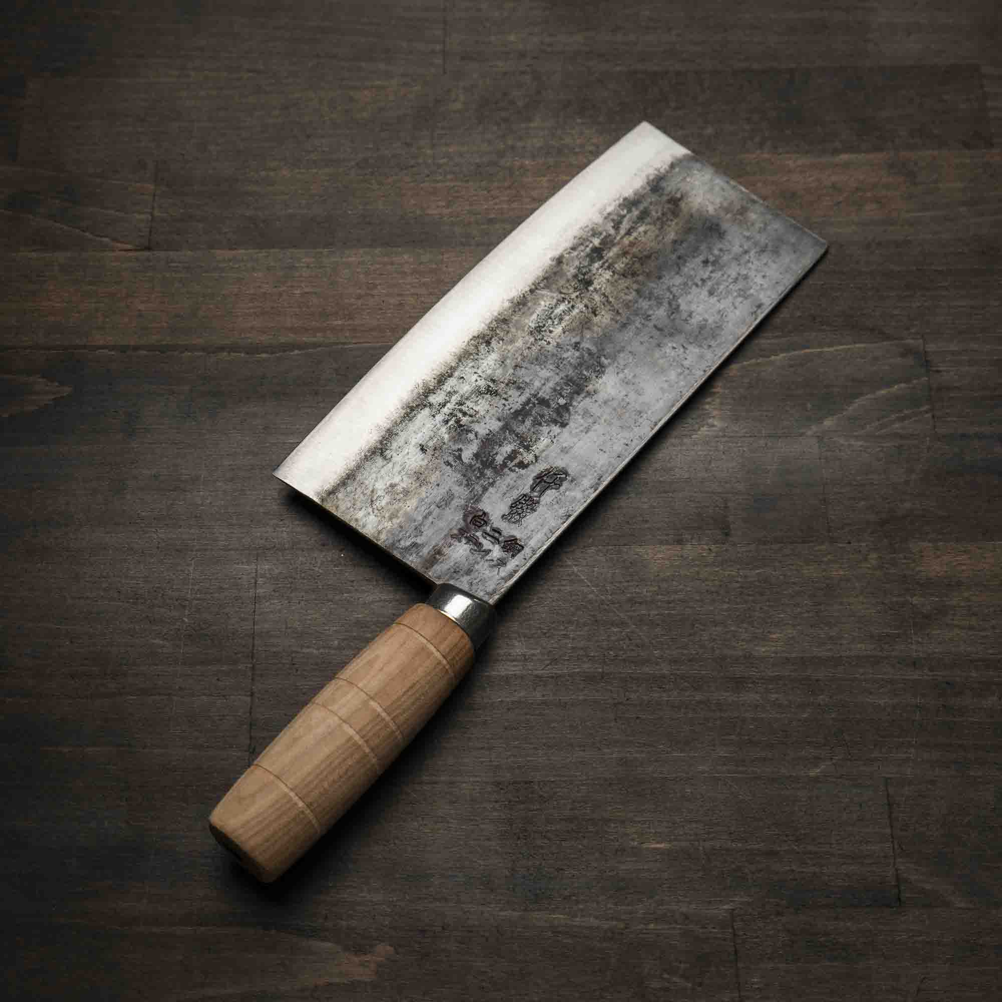 Hatsukokoro Sentan White 2 SS Clad Chinese Cleaver 200mm - Image 6