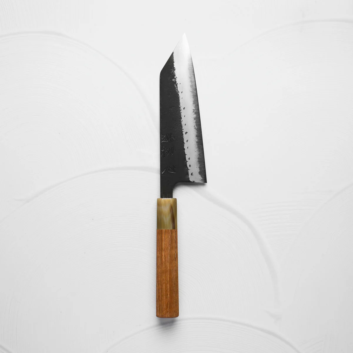 Hatsukokoro Shinkiro Blue Super Damascus Kurouchi Bunka 165 - Double Blonde - Image 7
