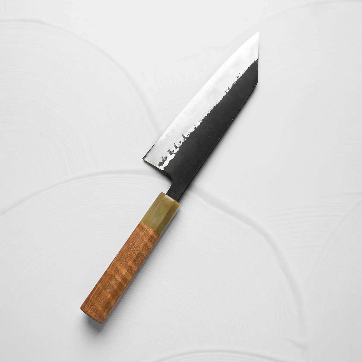 Hatsukokoro Shinkiro Blue Super Damascus Kurouchi Bunka 165 - Double Blonde - Image 8