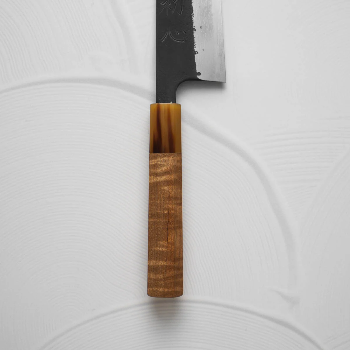 Hatsukokoro Shinkiro Blue Super Damascus Kurouchi Gyuto 240mm - Double Blonde - Image 6