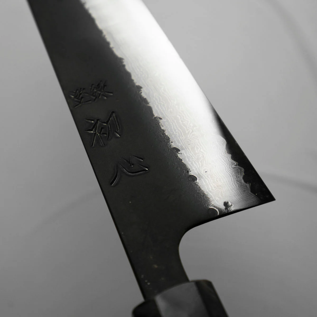 Hatsukokoro Shinkiro Blue Super Damascus Kurouchi Gyuto 240mm - Maple - Image 2