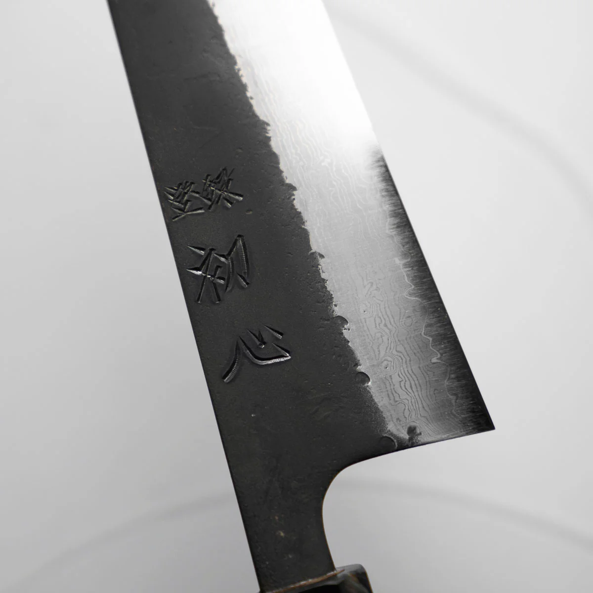 Hatsukokoro Shinkiro Blue Super Damascus Kurouchi Gyuto 240mm - Maple - Image 9