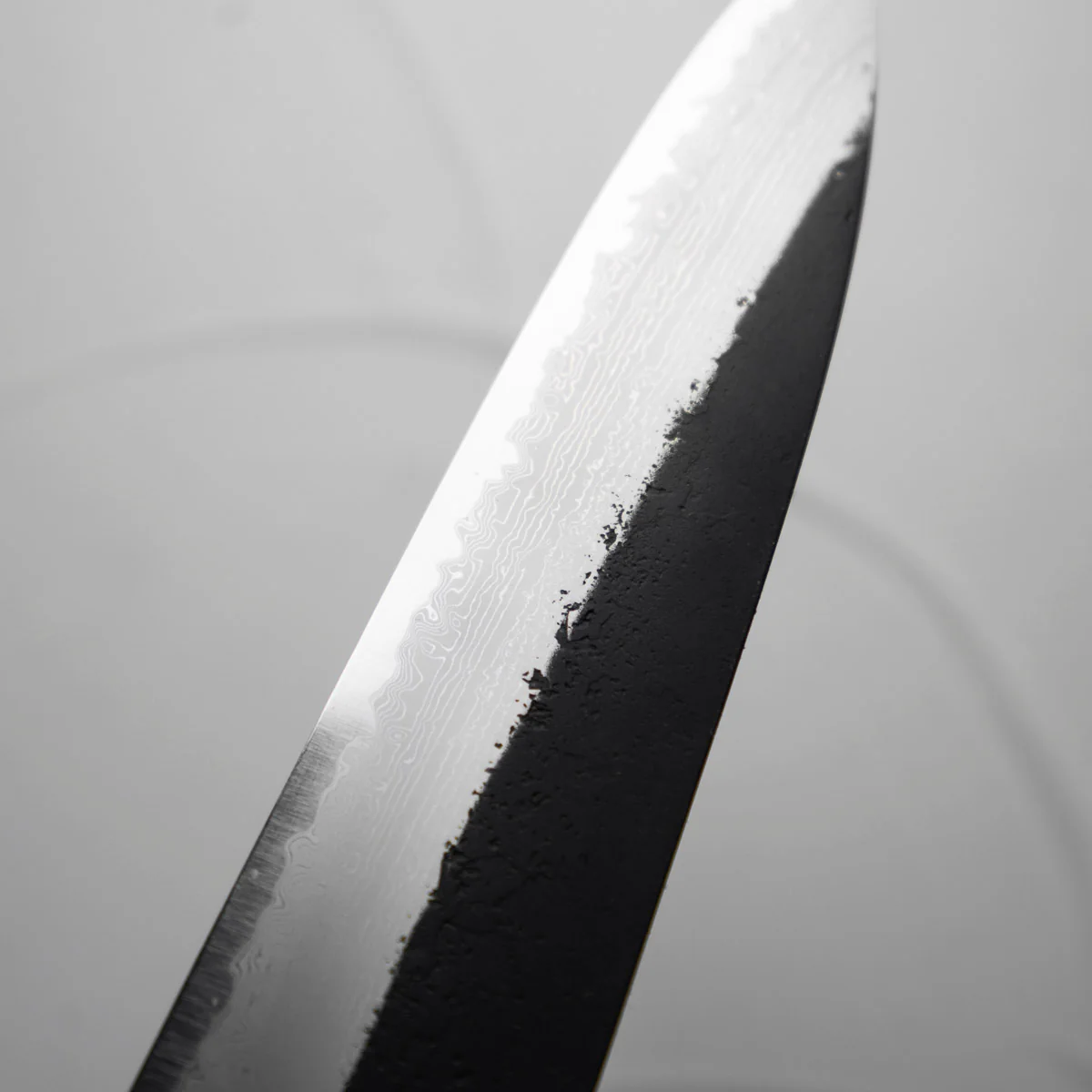 Hatsukokoro Shinkiro Blue Super Damascus Kurouchi Gyuto 210mm - Maple - Image 6