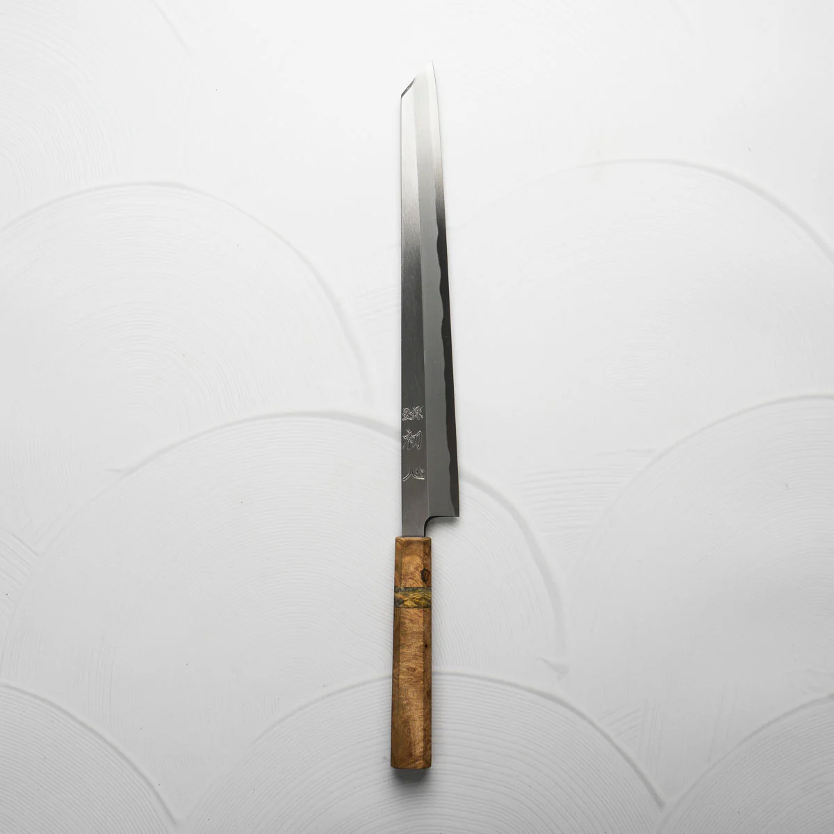 Hatsukokoro Shirasagi (Myojin) White 2 Kiritsuke Yanagiba 300mm - Custom - Image 6