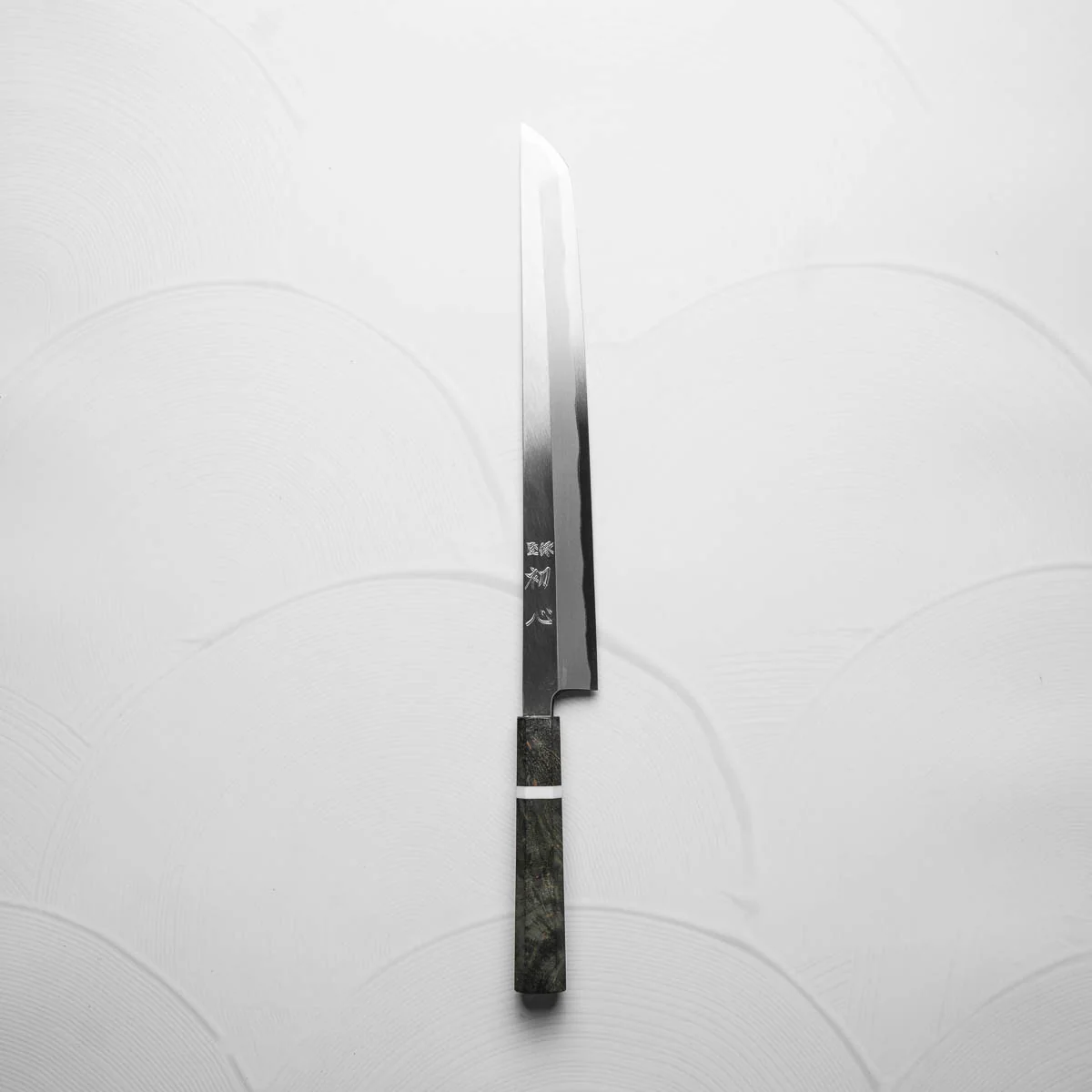 Hatsukokoro Shirasagi (Myojin) White 2 Sakimaru Yanagiba 300mm - Maple - Image 5