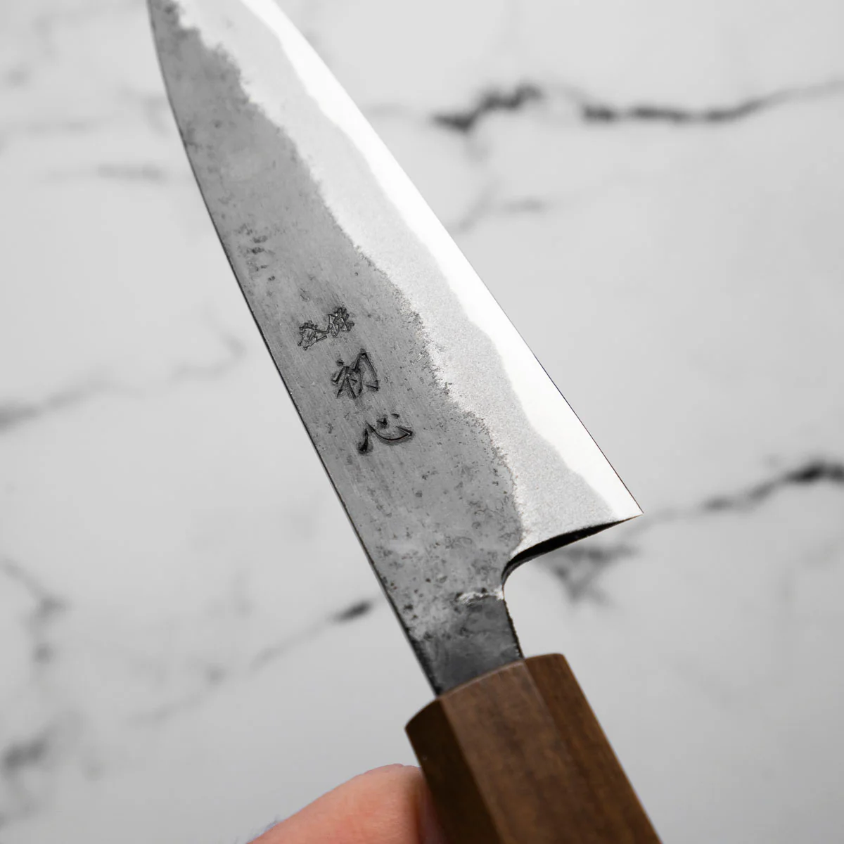 Hatsukokoro Sumi Blue 2 Kurouchi Petty 120mm - Image 4