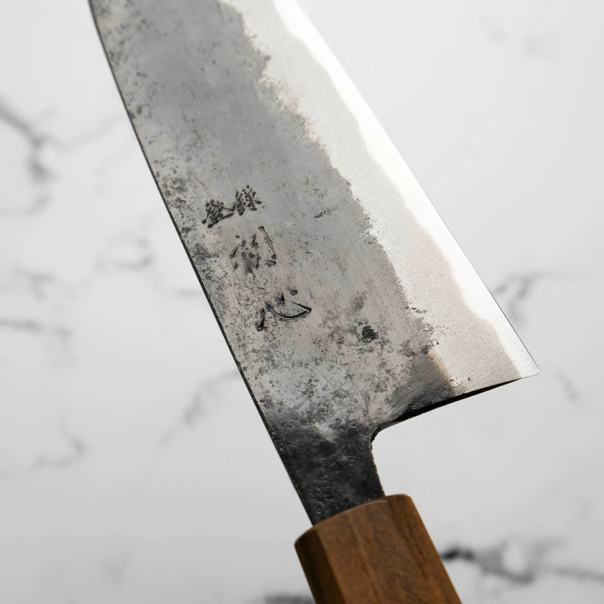 Hatsukokoro Sumi Blue 2 Kurouchi Santoku 165mm - Image 4