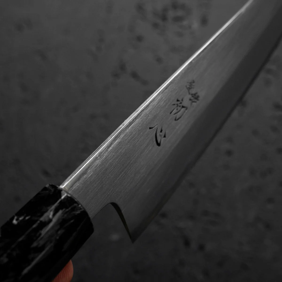 Hatsukokoro x Nakagawa Blue 1 Migaki Bunka 180mm - Dark Carbon Fibre (Seconds) - Image 5