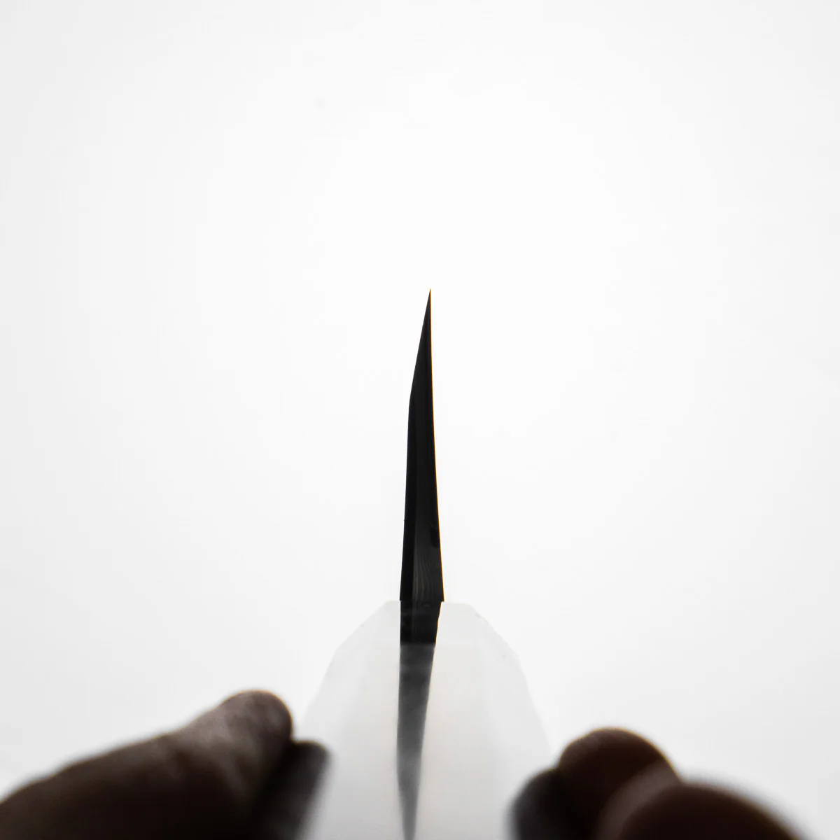 Hatsukokoro Yauji Blue 2 Damascus Deba 165mm - Ebony - Image 8