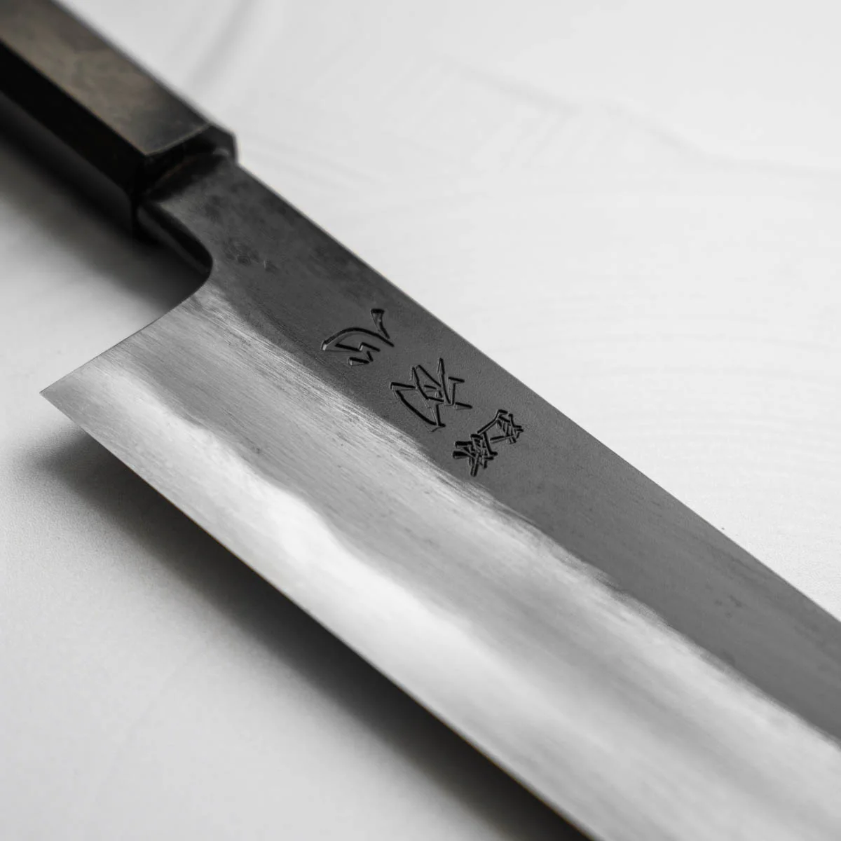 Hatsukokoro Yoake Blue 1 Gyuto 210mm - Ebony - Image 4